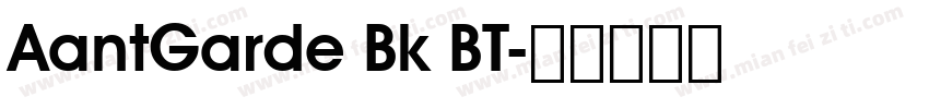 AantGarde Bk BT字体转换
